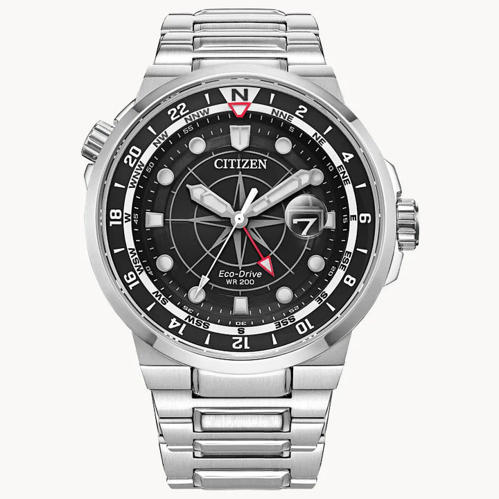 Citizen Endeavor 44mm Eco-Drive Stainless Steel Watch 