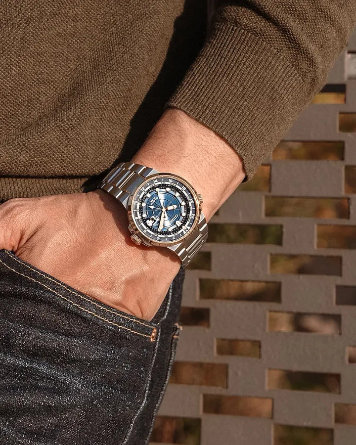 Citizen Endeavor 44mm Eco-Drive Watch. BJ7144-52L