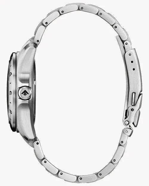 Citizen Promaster Land Gmt 39.5mm Eco-Drive Stainless Steel Watch 