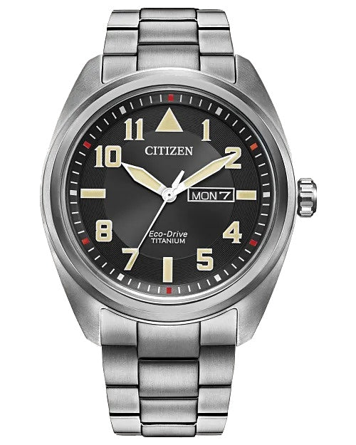 Citizen Garrison Super Titanium 42MM Eco-Drive Watch. BM8560-53E