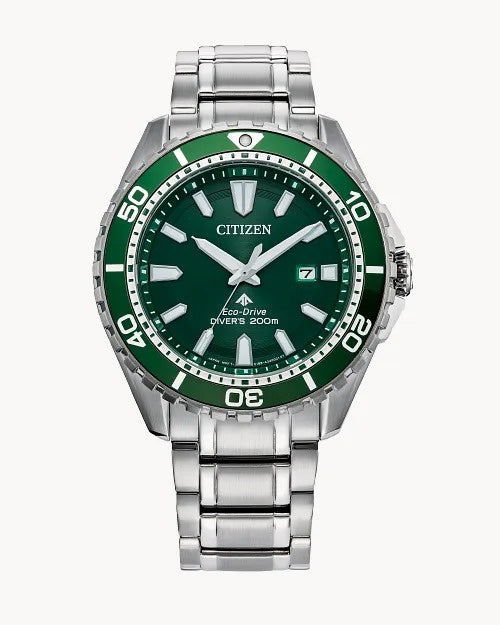 Citizen Promaster Dive 45mm Eco-Drive Stainless Steel Watch BN0199-53 BN0199-53X
