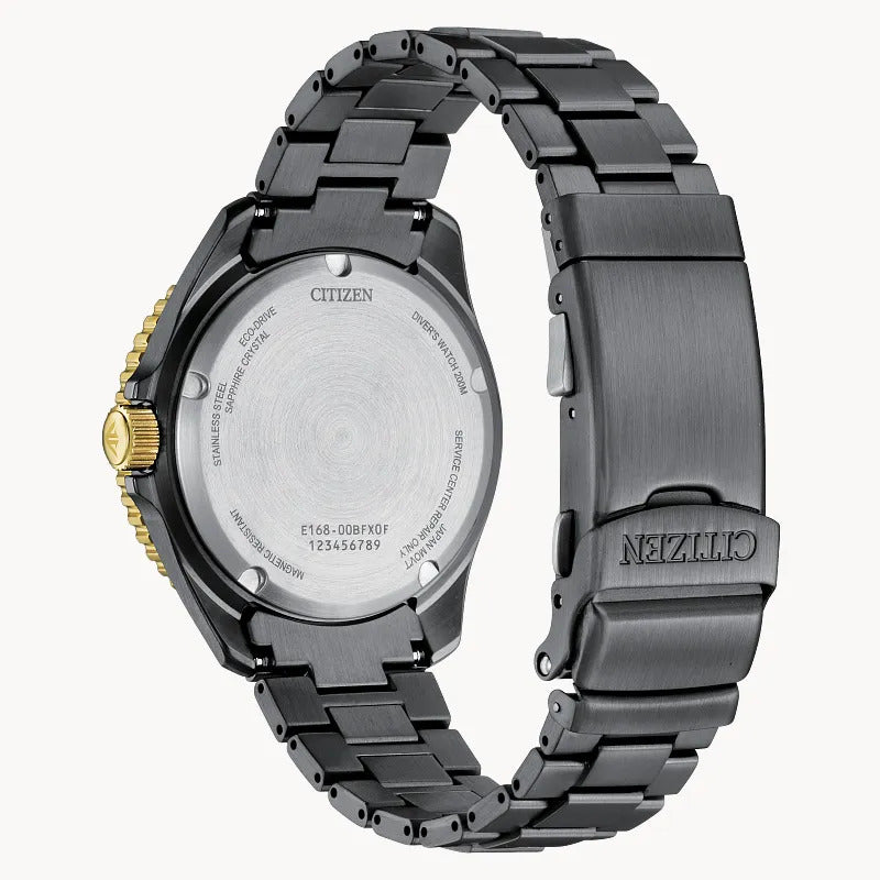 Citizen Promaster Dive Light In Black 40.6mm Eco-Drive Stainless Steel