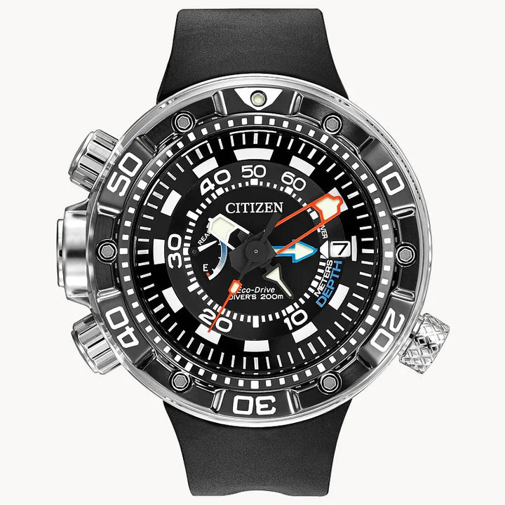 Citizen Promaster Aqualand 200M Depth Meter 6mm Eco-Drive Stainless St