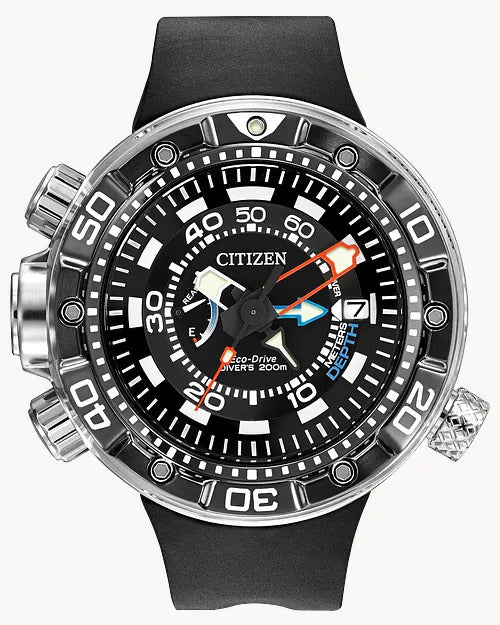 Citizen Promaster Aqualand 200M Depth Meter 6mm Eco-Drive Stainless St