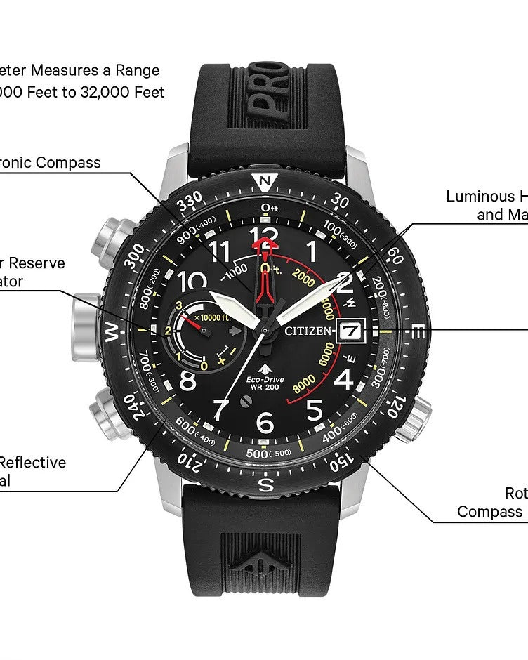 Citizen Promaster Altichron 47mm Eco-Drive Stainless Steel Watch 