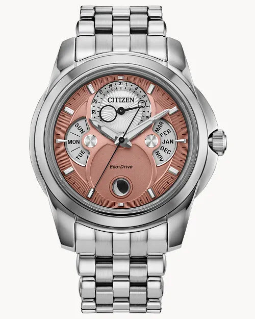 Citizen Calendrier 41.8mm Eco-Drive Stainless Steel Watch 
