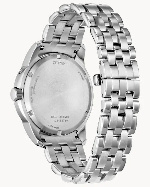 Citizen Calendrier 41.8mm Eco-Drive Stainless Steel Watch 