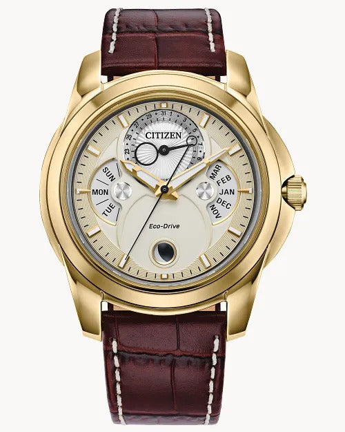 Citizen Calendrier 41.8mm Eco-Drive Stainless Steel Watch 