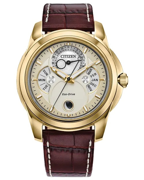 Citizen Calendrier 41.8mm Eco-Drive Stainless Steel Watch 