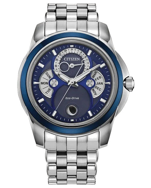 Citizen Calendrier 41.8mm Moon-Phase Eco-Drive Watch 