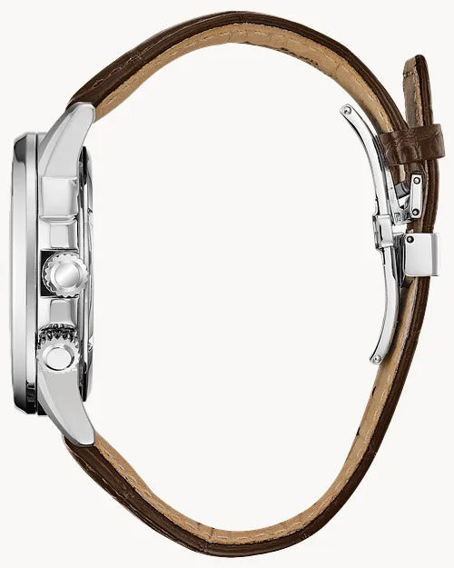 Citizen Calendrier 44mm Eco-Drive Stainless Steel Watch 