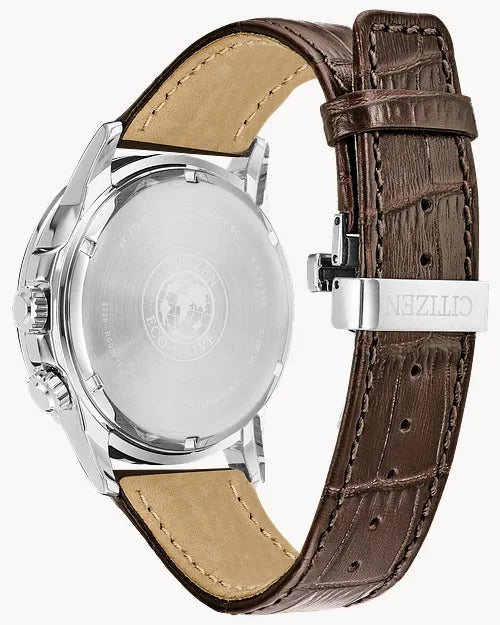 Citizen Calendrier 44mm Eco-Drive Stainless Steel Watch 
