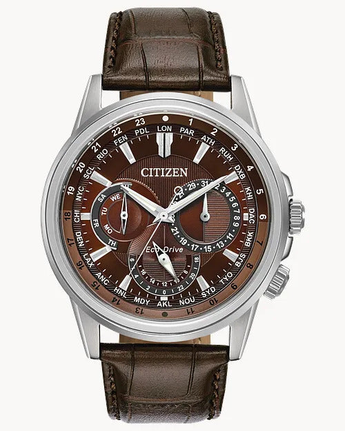 Citizen Calendrier 44mm Eco-Drive Stainless Steel Watch 