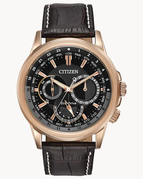 Citizen Calendrier 44mm Eco-Drive Stainless Steel Watch 