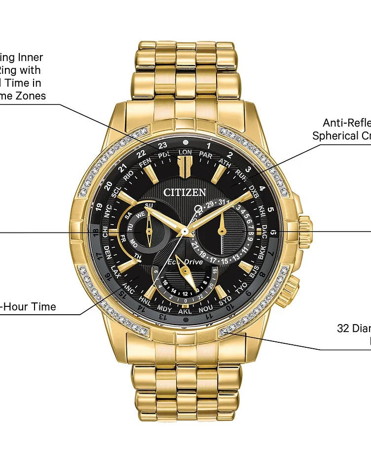 Citizen Calendrier Chronograph 44MM Eco-Drive Watch.BU2082-56E