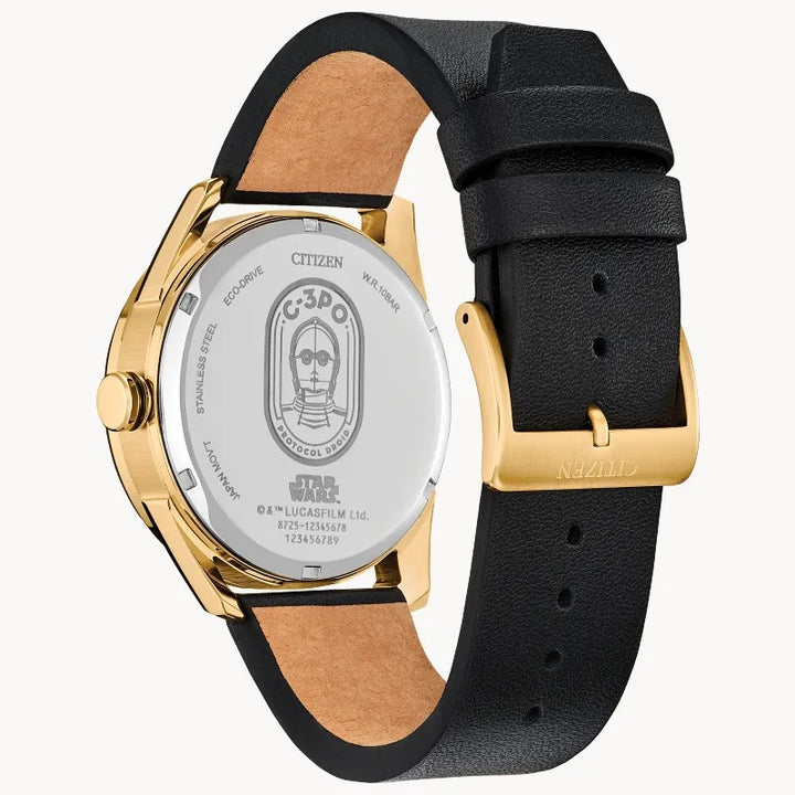 Citizen C-3Po 42mm Eco-Drive Stainless Steel Watch 
