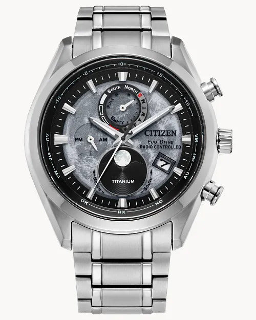 Citizen Tsuki-yomi A-T Moonphase 43mm Eco-Drive Watch 