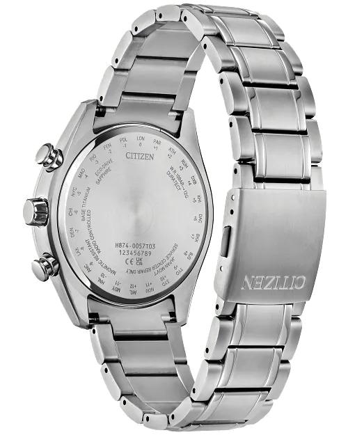 Citizen Tsuki-Yomi A-T 43mm Eco-Drive Super Titanium Watch 