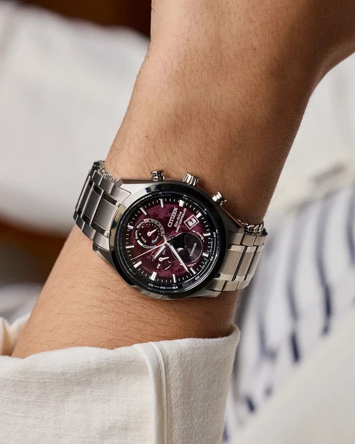 Citizen Tsuki-yomi A-T 43mm Eco-Drive Watch 