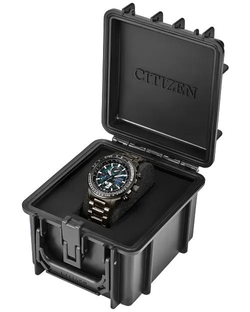 Citizen Promaster Geo Trekker 46mm Eco-Drive Stainless Steel Watch 