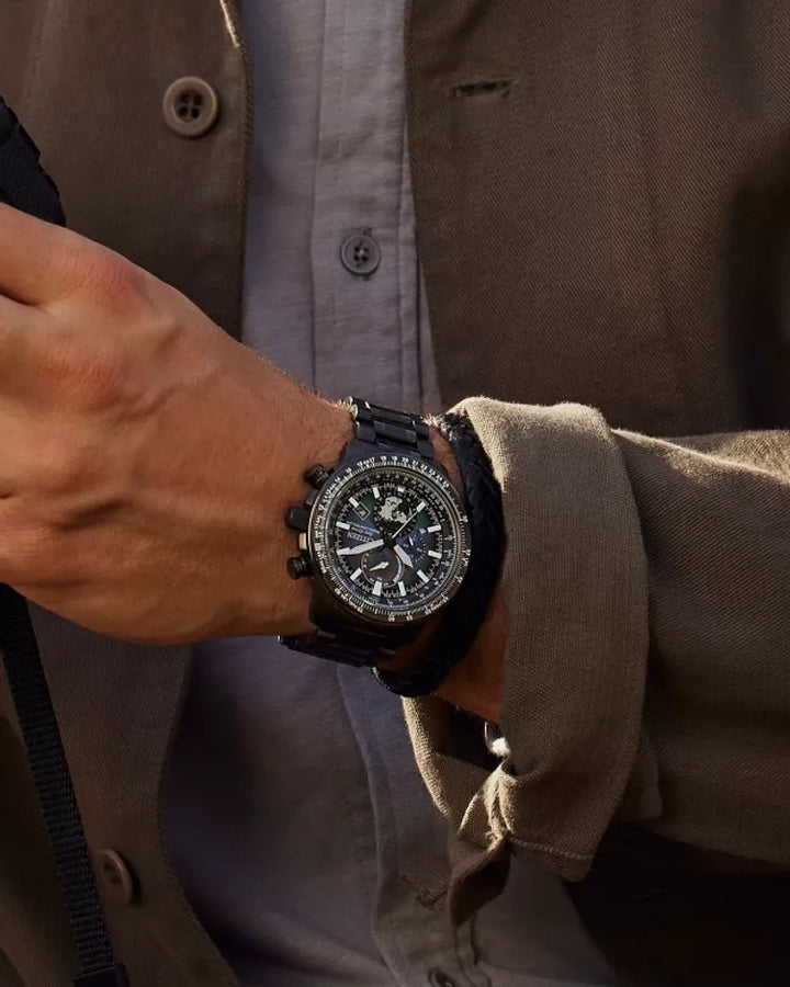Citizen Promaster Geo Trekker 46mm Eco-Drive Stainless Steel Watch 