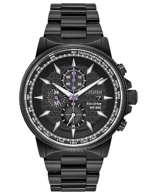Citizen Black Panther 42mm Eco-Drive Stainless Steel Watch CA0297-52W
