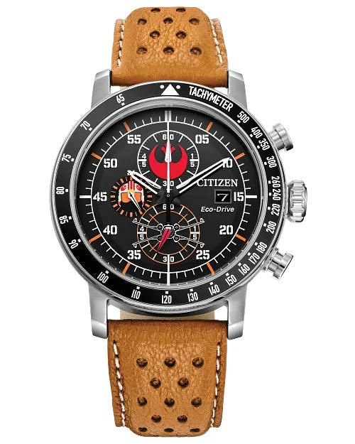 Citizen Rebel Pilot 44mm Eco-Drive Stainless Steel Watch 