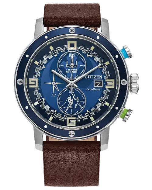 Citizen Luke Skywalker 44mm Eco-Drive Stainless Steel Watch 