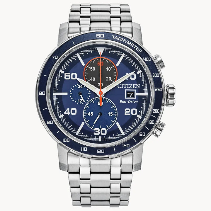 Citizen Brycen 44mm Eco-Drive Stainless Steel Watch 