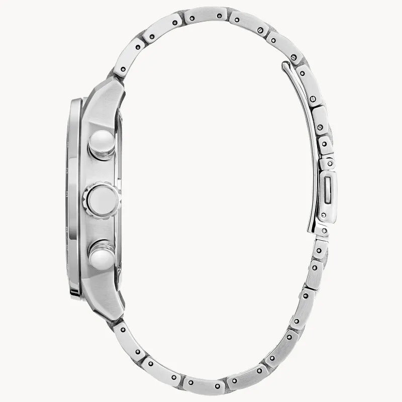 Citizen Brycen 44mm Eco-Drive Stainless Steel Watch 