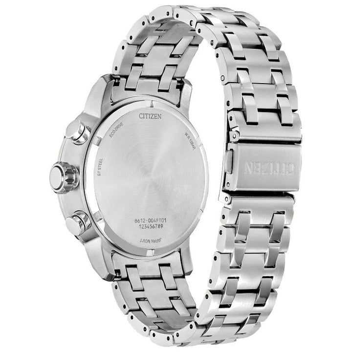Citizen Brycen 44mm Eco-Drive Stainless Steel Watch 
