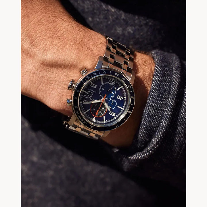 Citizen Brycen 44mm Eco-Drive Stainless Steel Watch 