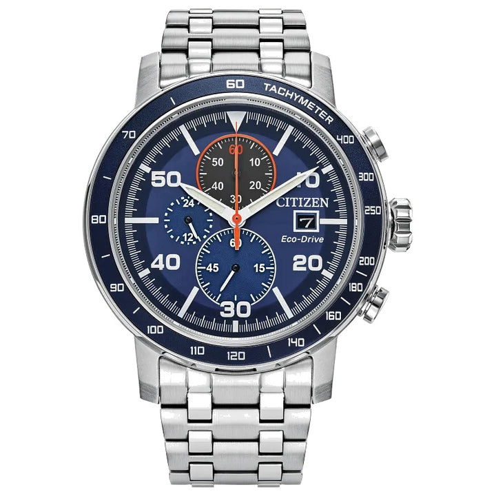 Citizen Brycen 44mm Eco-Drive Stainless Steel Watch 