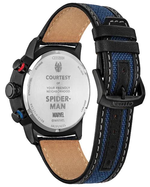 Citizen Spider-Man Double Vision 44mm Eco-Drive Stainless Steel Watch