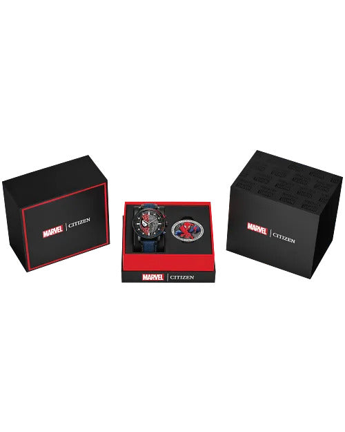 Citizen Spider-Man Double Vision 44mm Eco-Drive Stainless Steel Watch