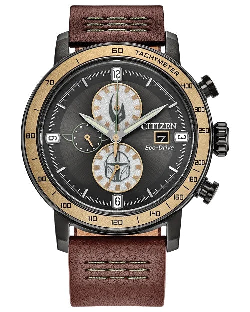 Citizen Mandalorian 44mm Eco-Drive Stainless Steel Watch 