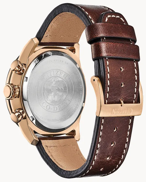 Citizen Avion 45mm Eco-Drive Stainless Steel Watch 