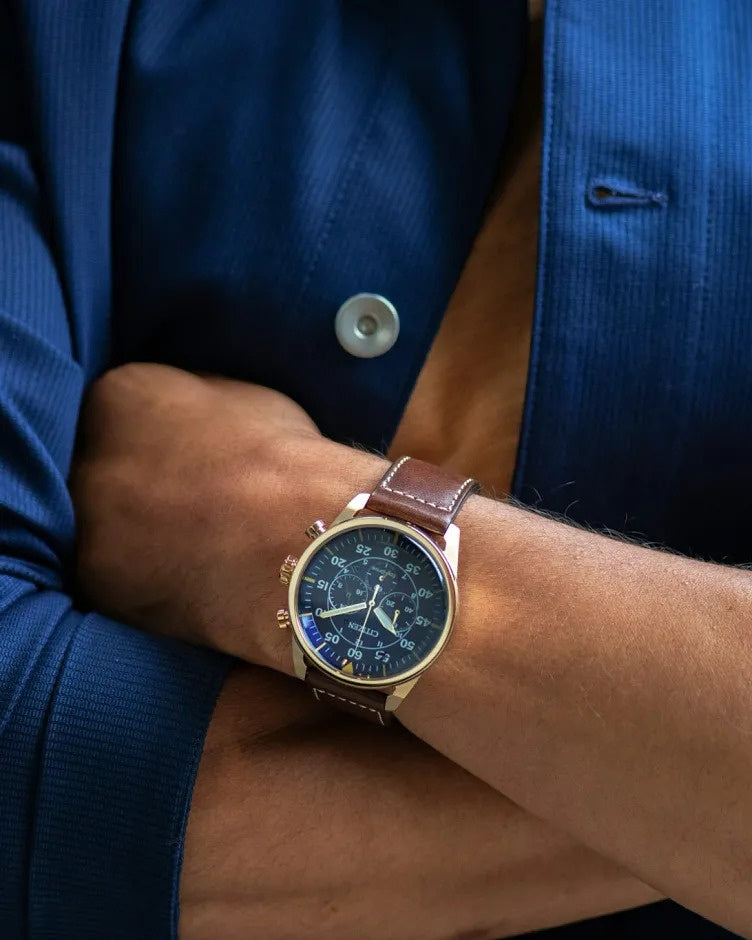 Citizen Avion 45mm Eco-Drive Stainless Steel Watch 