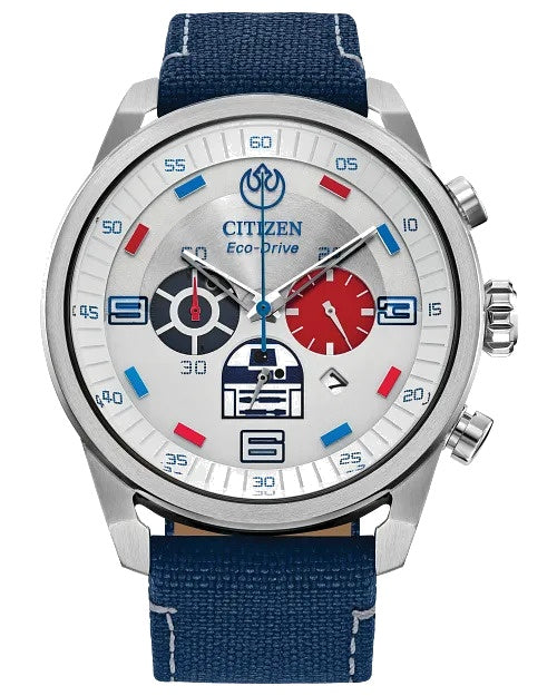 Citizen R2 - D2 45mm Eco-Drive Stainless Steel Watch CA4219-03W