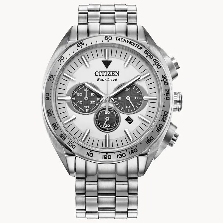 Citizen Carson 43mm Eco-Drive Stainless Steel Watch 