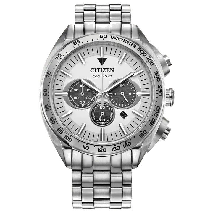Citizen Carson 43mm Eco-Drive Stainless Steel Watch 