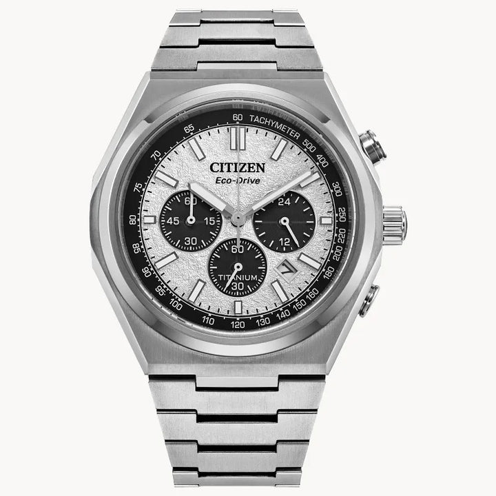 Citizen Zenshin Chrono Titanium 42.50mm Eco-Drive Watch 