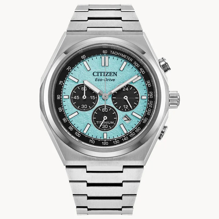 Citizen Zenshin Chrono Super Titanium 42.5mm Eco-Drive Watch. CA4610-85M