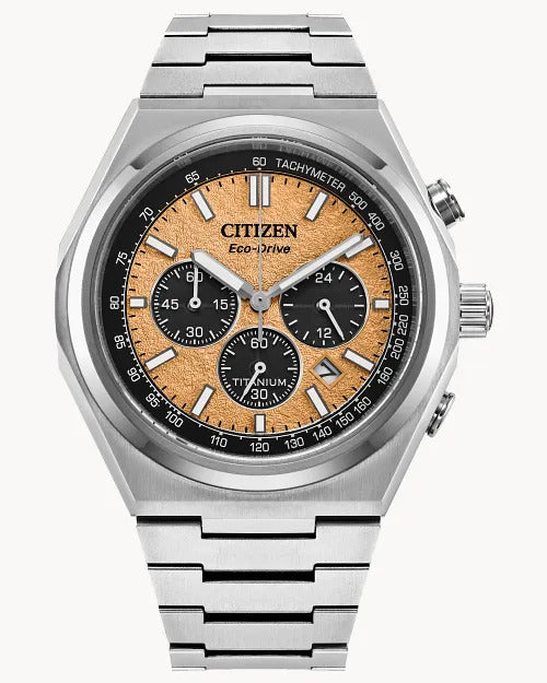 Citizen Zenshin Chrono 42.5mm Eco-Drive Super Titanium Watch 