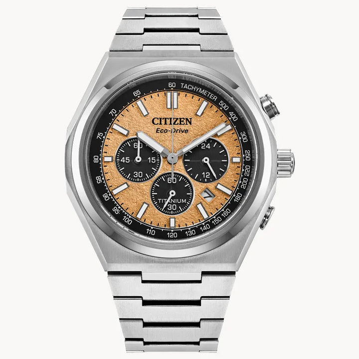 Citizen Zenshin Chrono 42.5mm Eco-Drive Super Titanium Watch 