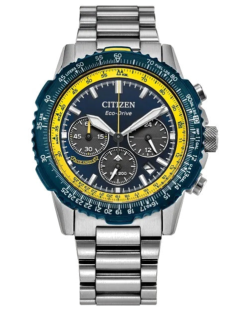 Citizen Promaster Navihawk Blue Angels Limited Edition 40mm Eco-Drive Chronograph Watch 