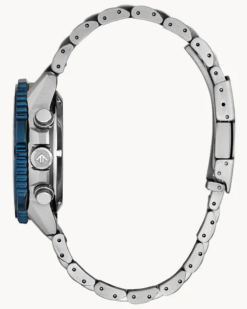 Citizen Promaster Navihawk Blue Angels Limited Edition 40mm Eco-Drive Chronograph Watch 