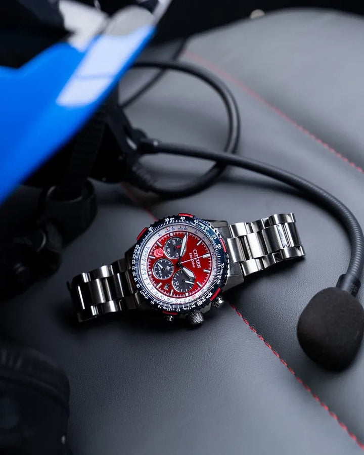Citizen Promaster Navihawk Snowbirds 40mm Eco-Drive Chronograph Watch 