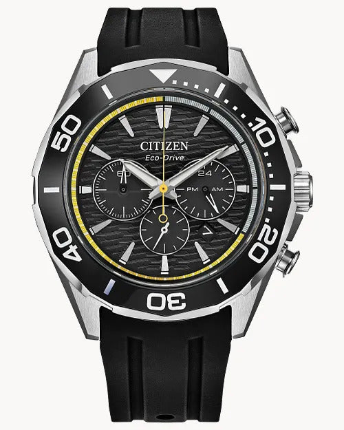 Citizen Endeavor Chrono 44mm Eco-Drive Stainless Steel Watch 