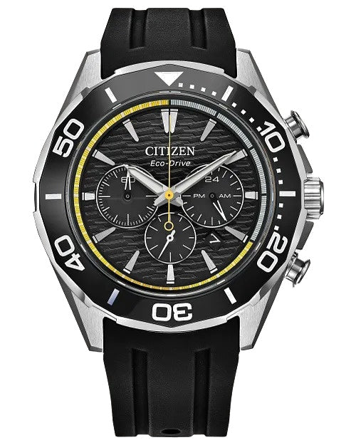 Citizen Endeavor Chrono 44mm Eco-Drive Stainless Steel Watch CA4730-0 CA4730-08E